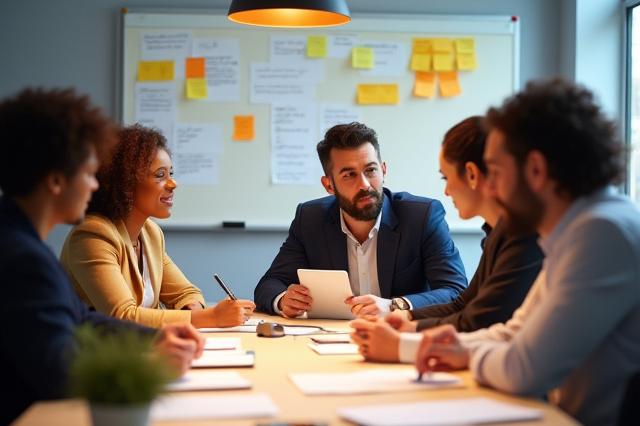 Personnes participant à un atelier, prenant des notes et discutant de techniques de productivité.